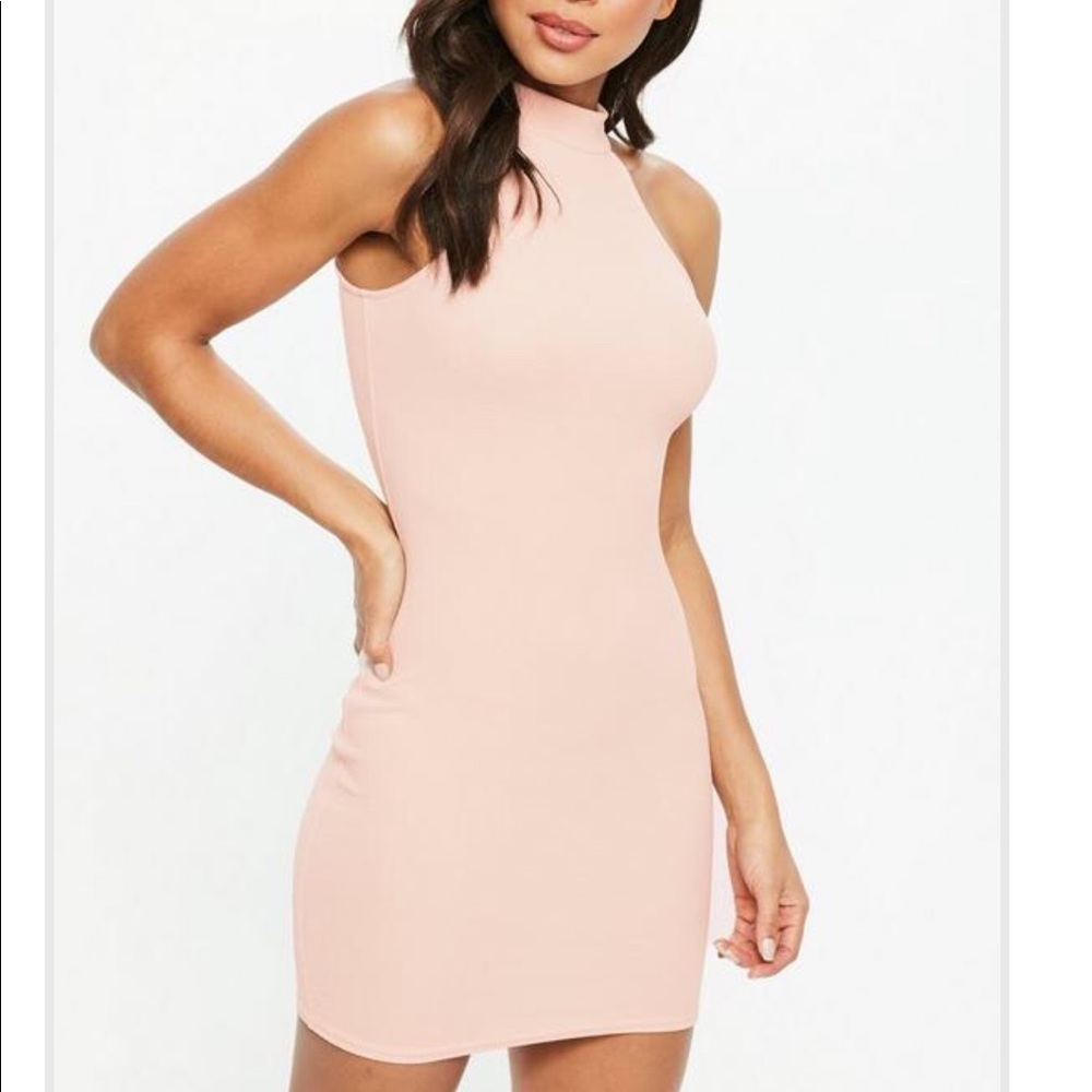 Pink bodycon dress
